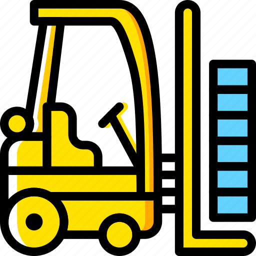Forklift, transport, vehicle icon - Download on Iconfinder