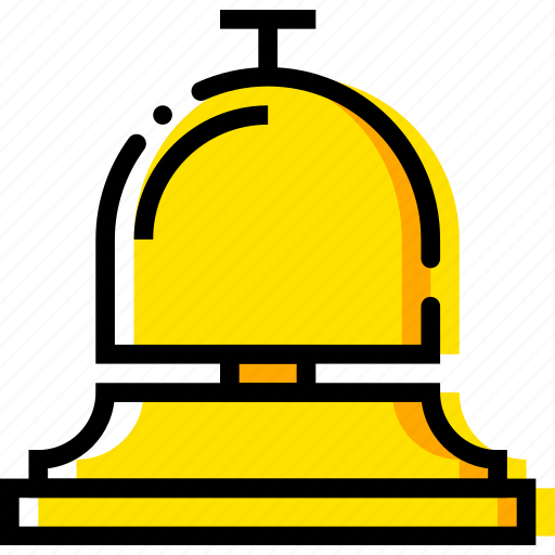 Bell, hotel, journey, travel, voyage, yellow icon - Download on Iconfinder