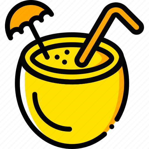 Cocktail, journey, travel, voyage, yellow icon - Download on Iconfinder