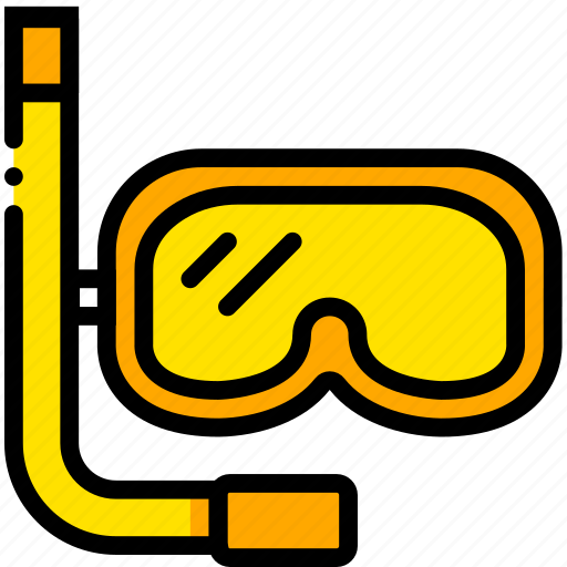 Diving, gear, journey, travel, voyage, yellow icon - Download on Iconfinder