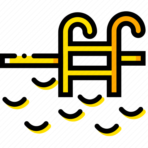 Journey, pool, travel, voyage, yellow icon - Download on Iconfinder