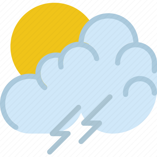 Clouds, forecast, morning, storm, sun, weather icon - Download on Iconfinder