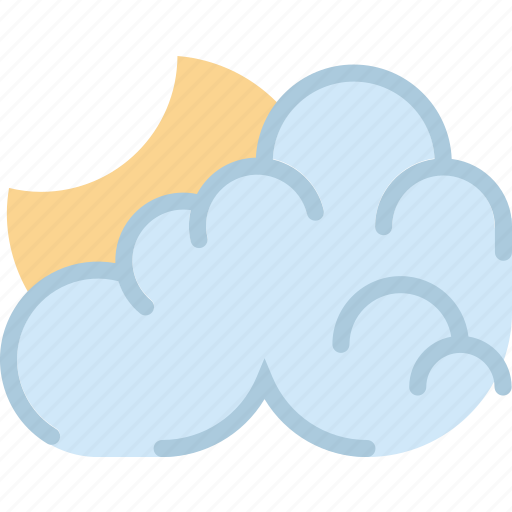 Clouds, cloudy, forecast, night, sun, weather icon - Download on Iconfinder