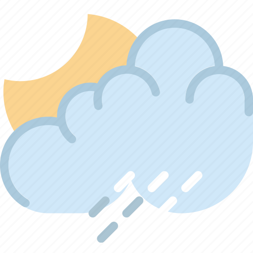 Clouds, forecast, night, rainy, sun, weather icon - Download on Iconfinder