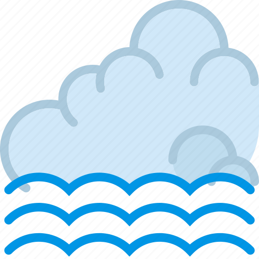 Clouds, forecast, incoming, sun, tide, weather icon - Download on Iconfinder