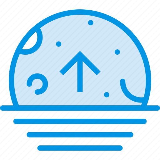 Ascending, moon, sea, sky, weather, webby icon - Download on Iconfinder