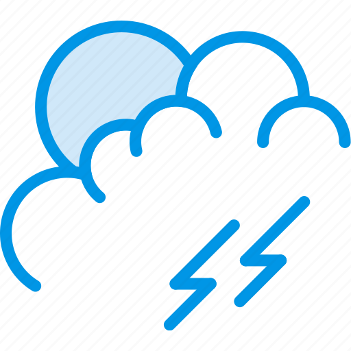 Clouds, forecast, lightning, morning, storm, weather, webby icon - Download on Iconfinder