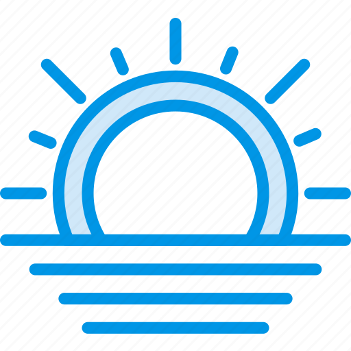 Forecast, sea, sun, sunset, weather, webby, wind icon - Download on Iconfinder