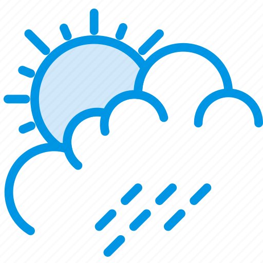 Clouds, forecast, rain, summer, sun, weather, webby icon - Download on Iconfinder