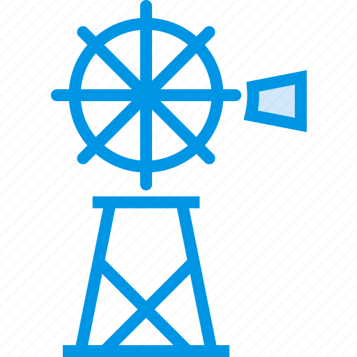 Cowboy, mill, pump, water, webby, west, wild icon - Download on Iconfinder