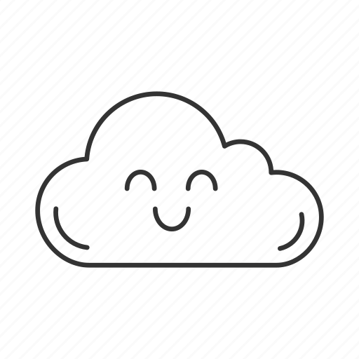 Cheerful, cloud, cloud computing, emoji, emoticon, happy, smile icon - Download on Iconfinder