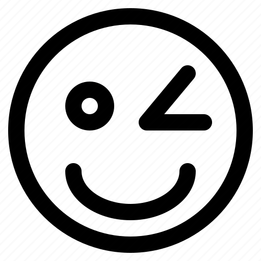 Blink, emoticon, smiley icon - Download on Iconfinder