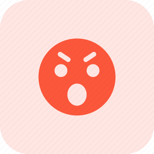 Anger, open, mouth, emoticons, smiley, people icon - Download on Iconfinder