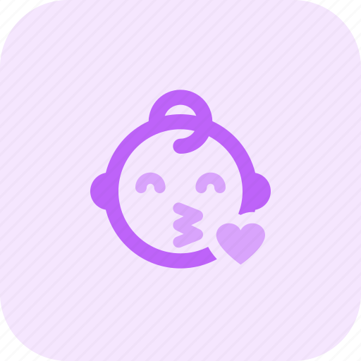 Blowing, kiss, baby, emoticons, smiley, people icon - Download on Iconfinder