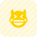 laughing, devil, emoticons, smiley, people