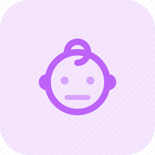 Neutral, baby, emoticons, smiley, people icon - Download on Iconfinder