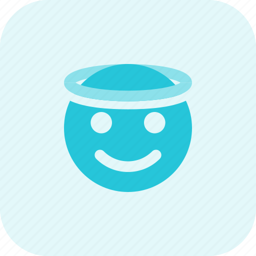 Smiling, with, halo, emoticons, smiley, people icon - Download on Iconfinder