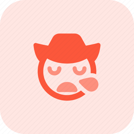 Snoring, cowboy, emoticons, smiley, people icon - Download on Iconfinder