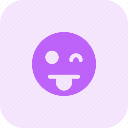 Wink, tongue, emoticons, smiley, people icon - Download on Iconfinder