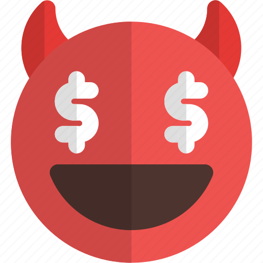 Dollar, eyes, devil, emoticons, smiley, and, people icon - Download on Iconfinder
