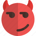 glance, devil, emoticons, smiley, and, people