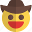 grinning, cowboy, emoticons, smiley, and, people 
