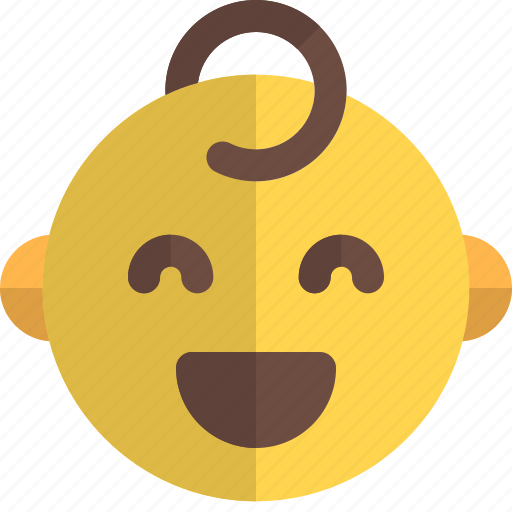 Grinning, smiling, eyes, baby, emoticons, smiley, and icon - Download on Iconfinder