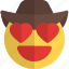 heart, eyes, cowboy, emoticons, smiley, and, people 