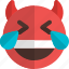 laughing, devil, emoticons, smiley, and, people 