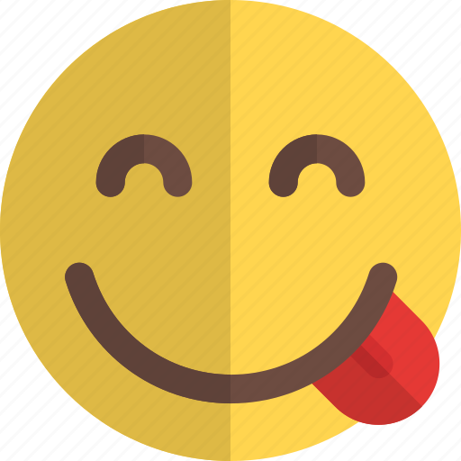 Savoring, smiling, eyes, emoticons, smiley, and, people icon - Download on Iconfinder