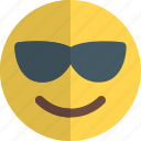 smiling, with, sunglasses, emoticons, smiley, and, people
