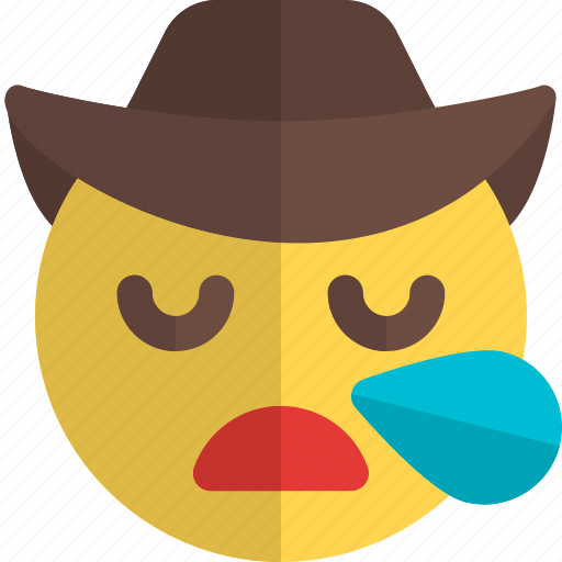 Snoring, cowboy, emoticons, smiley, and, people icon - Download on Iconfinder