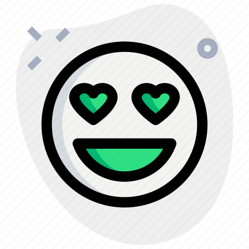 Heart, eyes, emoticons, smiley icon - Download on Iconfinder