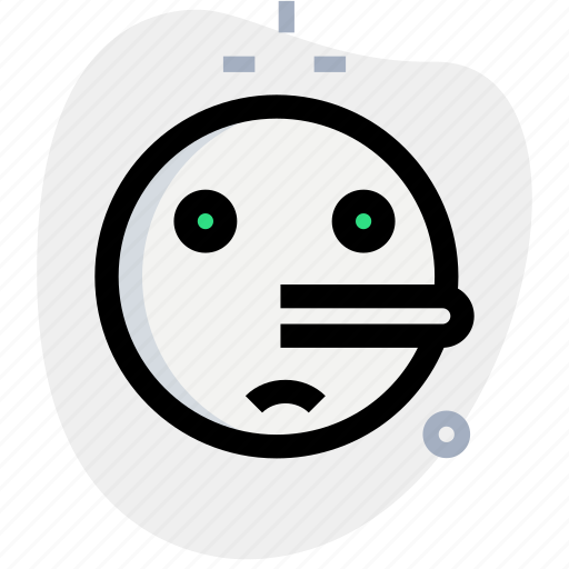Lying, emoticons, smiley, nose icon - Download on Iconfinder