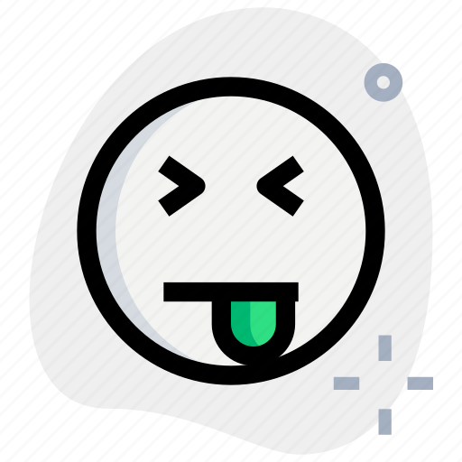Squinting, tongue, emoticons, smiley icon - Download on Iconfinder