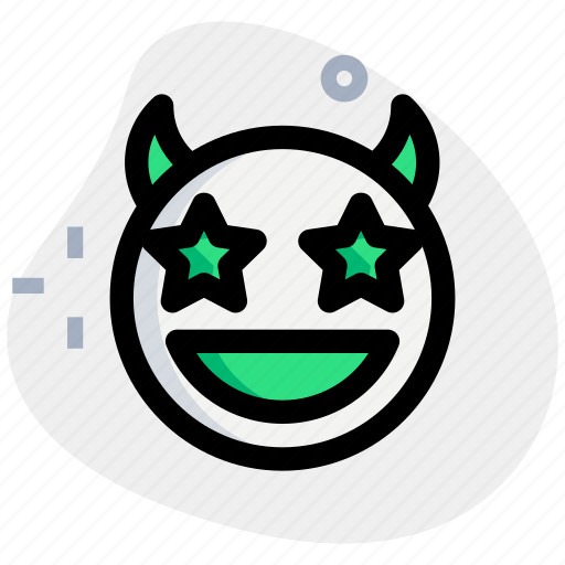 Star, struck, devil, emoticons, smiley icon - Download on Iconfinder