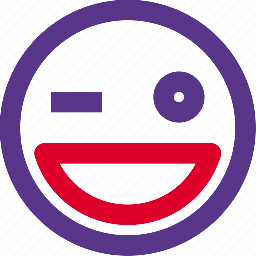 Grinning, winking, emoticons, smiley, and, people icon - Download on Iconfinder