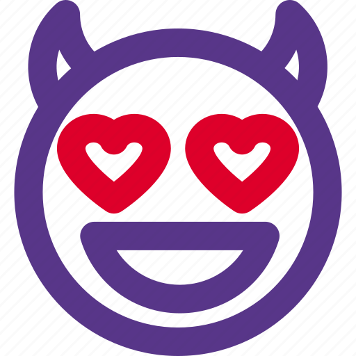Heart, eyes, devil, emoticons, smiley, and, people icon - Download on Iconfinder