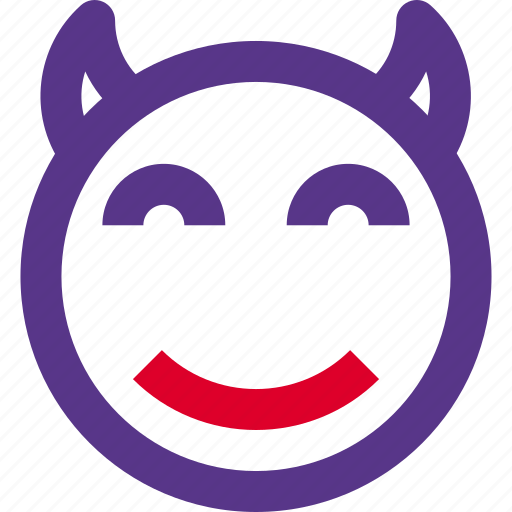 Smiling, eyes, devil, emoticons, smiley, and, people icon - Download on Iconfinder
