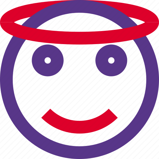Smiling, with, halo, emoticons, smiley, and, people icon - Download on Iconfinder