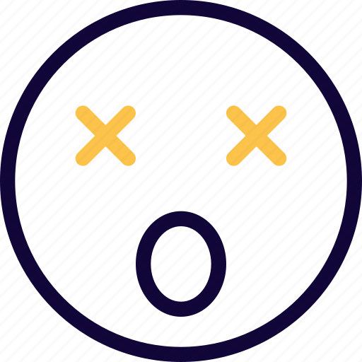 Dizzy, smiley, emoticon, emoji icon - Download on Iconfinder