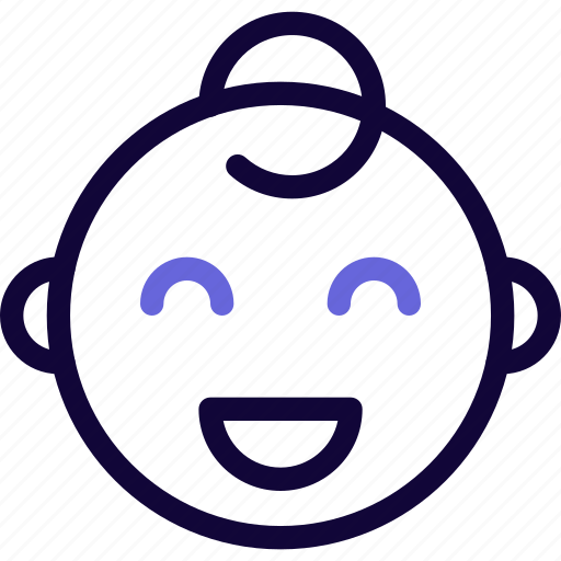 Grinning, smiling, eyes, baby, smiley icon - Download on Iconfinder