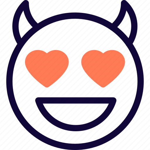Heart, eyes, devil, smiley, love icon - Download on Iconfinder