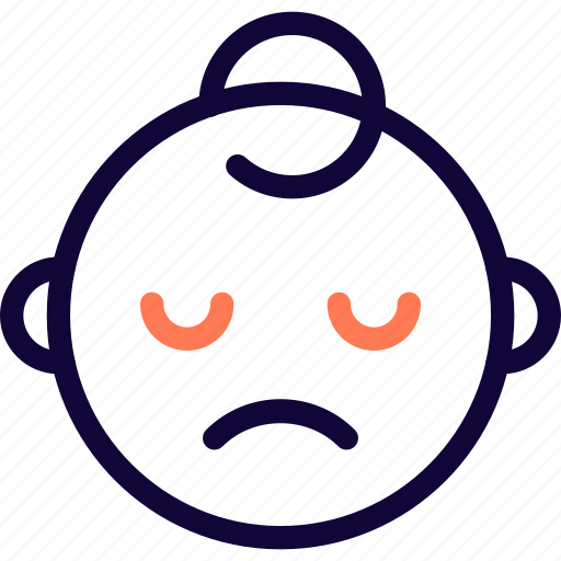 Sad, baby, smiley, upset icon - Download on Iconfinder