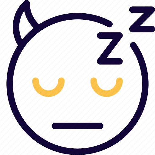 Sleeping, devil, smiley, emoticon icon - Download on Iconfinder
