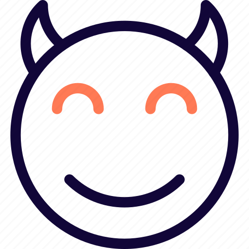 Smiling, eyes, devil, smiley, emoticon icon - Download on Iconfinder