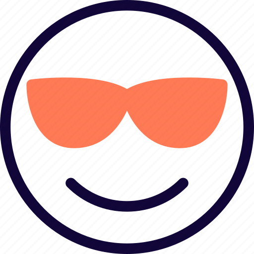 Smiling, with, sunglasses, smiley icon - Download on Iconfinder