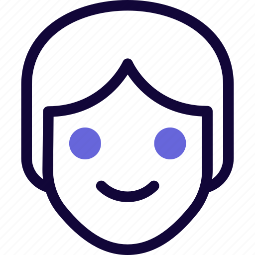 Teenage, girl, smiley, emoticon icon - Download on Iconfinder