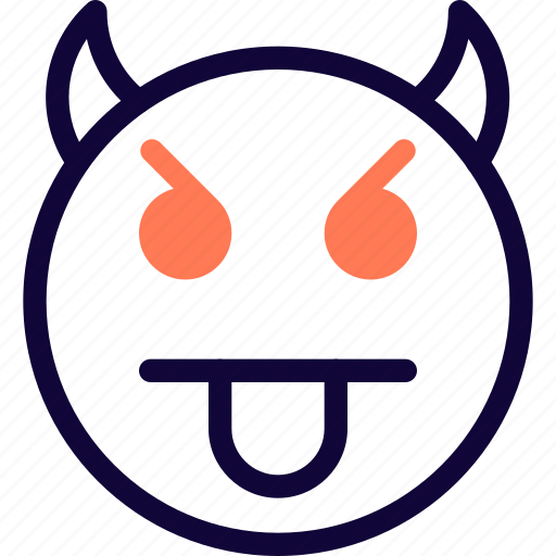 Tongue, face, devil, smiley, emoticon icon - Download on Iconfinder