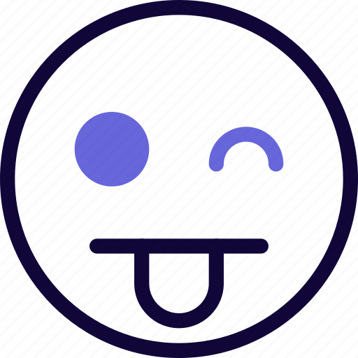 Wink, tongue, smiley, emoticon icon - Download on Iconfinder